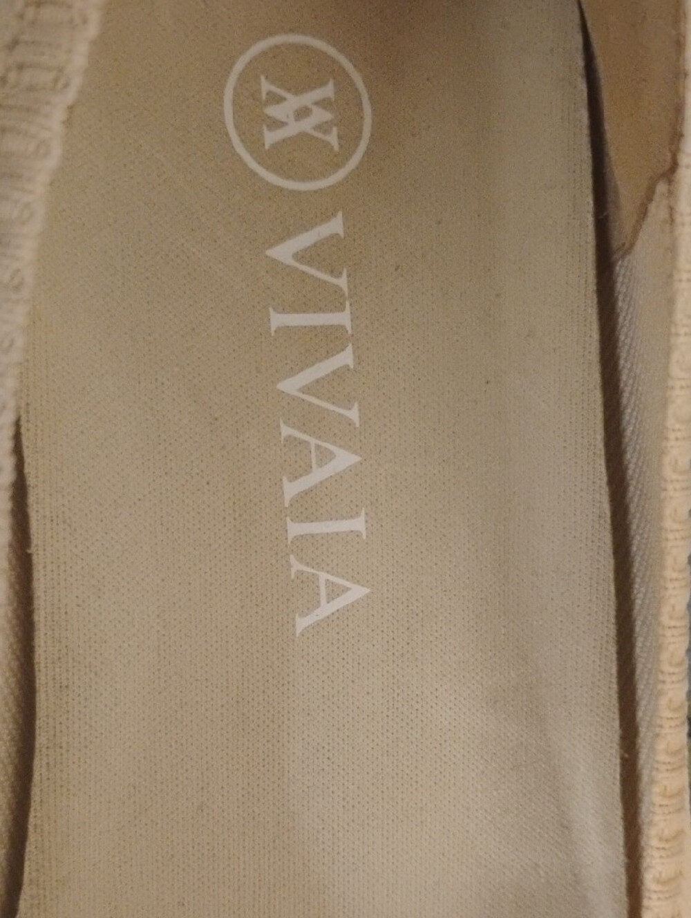 VIVAIA Women's Beige Pointed Knit Ballet Flats - Comfortable Slip-On Size 6.5 - Picture 2 of 8